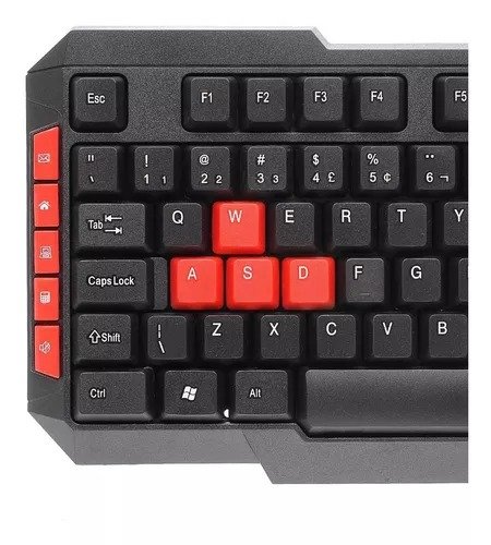 Teclado gamer sem fio Exbom BK-S380 QWERTY português Brasil cor preto - Imagem 4